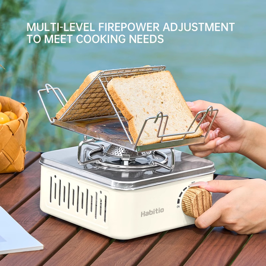 Portable Propane Single Burner Gas Stove |Gas stoves| Stainless Steel | Auto Ignition | LPG Compatible | Ideal for Camping, RV, Apartments & Outdoor Use-f