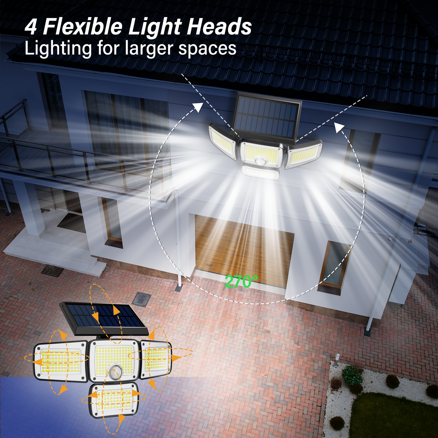 Habitio Solar LED Light 346LED