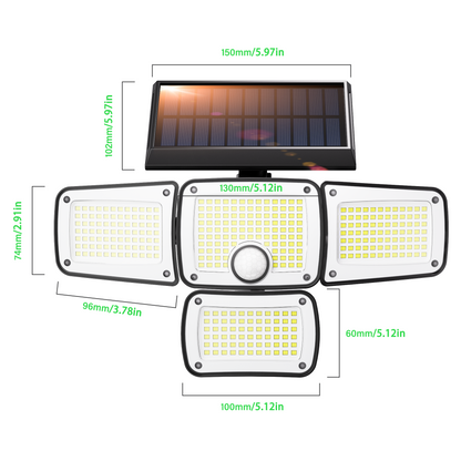 Habitio Solar LED Light 346LED