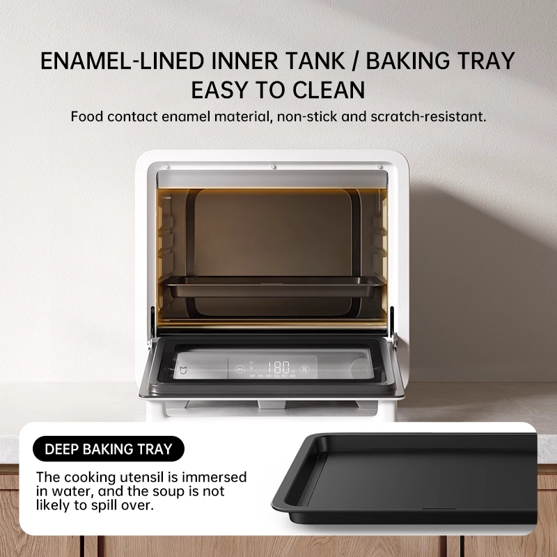 Extra-Large 26QT French Door Air Fryer Toaster Oven Combo |Bakers' ovens| 24 Cooking Functions | Digital Controls | 7 Accessories Included | Stainless Steel Finish-f