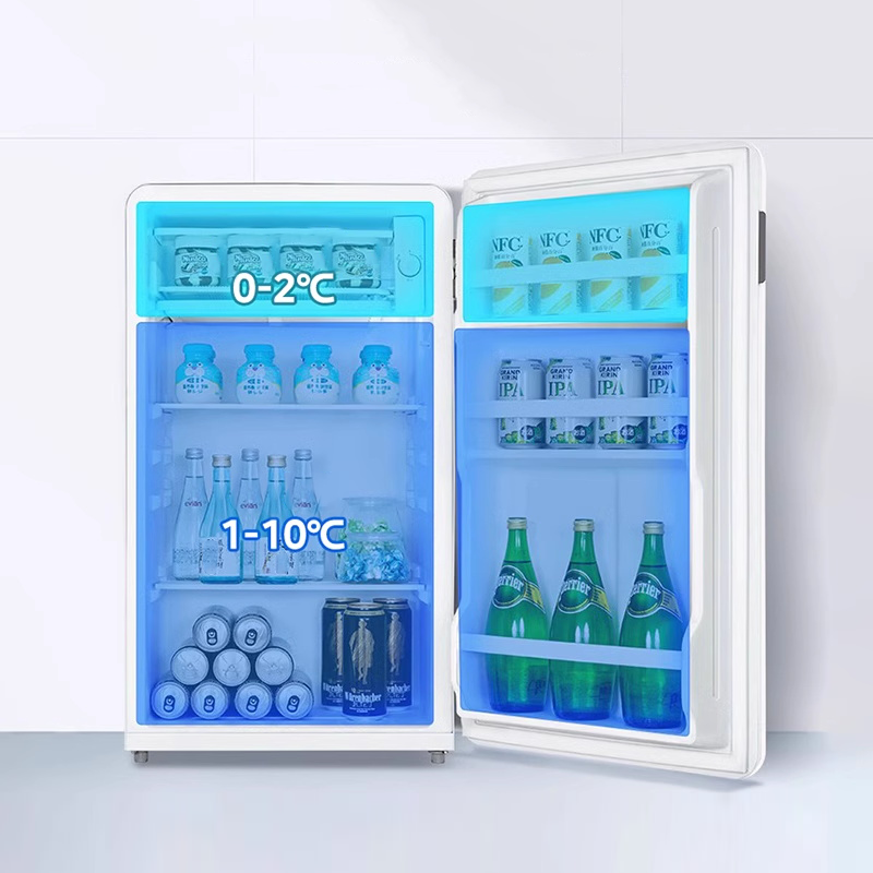 3.2 Cu.Ft Mini Fridge with Freezer |Refrigerators| Single Door Compact Design | Adjustable Thermostat | Ideal for Dorm, Bedroom, Office | Space-Saving,-f