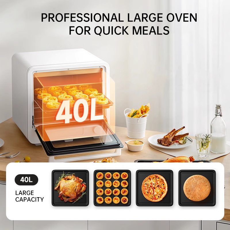 Extra-Large 26QT French Door Air Fryer Toaster Oven Combo |Bakers' ovens| 24 Cooking Functions | Digital Controls | 7 Accessories Included | Stainless Steel Finish-f