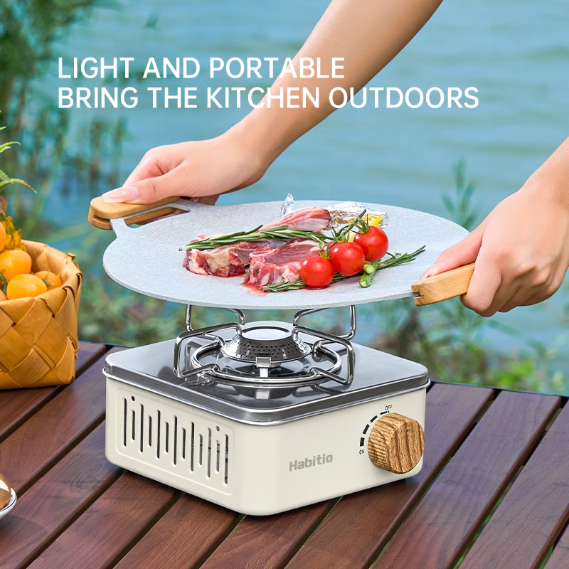 Portable Propane Single Burner Gas Stove |Gas stoves| Stainless Steel | Auto Ignition | LPG Compatible | Ideal for Camping, RV, Apartments & Outdoor Use-f